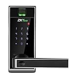 Serratura Intelligente Biometrica - ZKTeco AL20B (US) -Smart Lock lettore di Impronte Digitali- Tastiera Digitale-Bluetooth 4.0- App per Smartphone- Ideale per casa, hotel, palestre, dormitori.