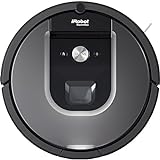 iRobot Roomba 960 Robot Aspirapolvere, Sistema di Pulizia Dirt Detect, Spazzole Tangle-Free, per Pavimenti e Tappeti, Ottimo per i Peli degli Animali, Wi-Fi, 70 dB, autonomia: 75 min, Argento*